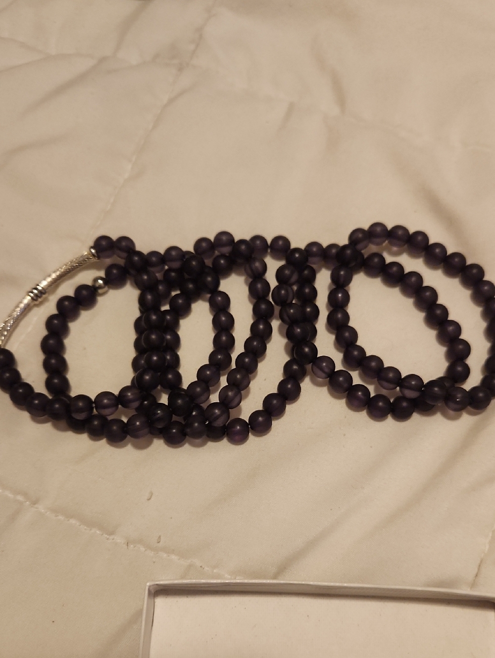 Jewelry Set Black Beaded with Silver Accents - Picture 4 of 5